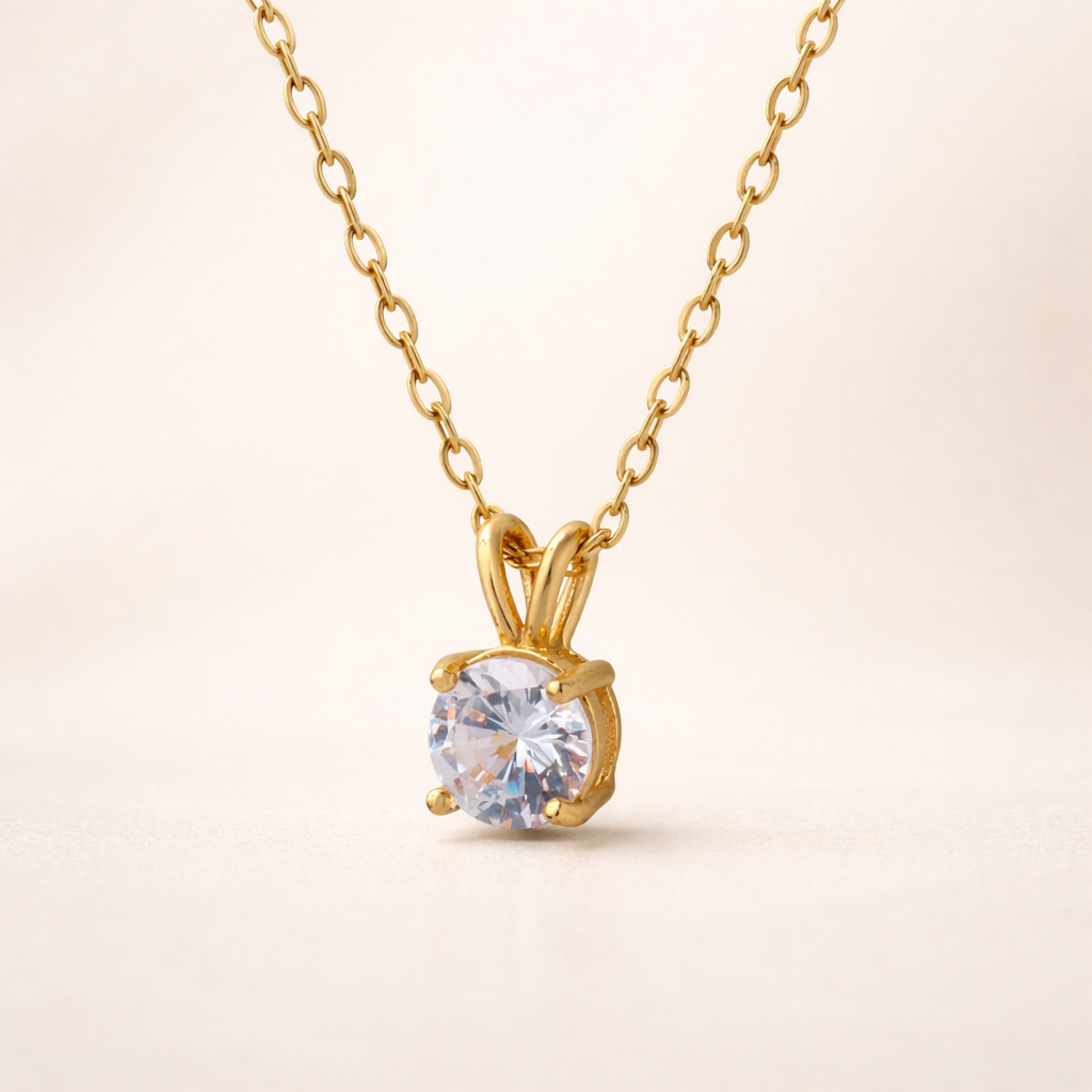 Shan Radiant Pendant Necklace |Stainless Steel