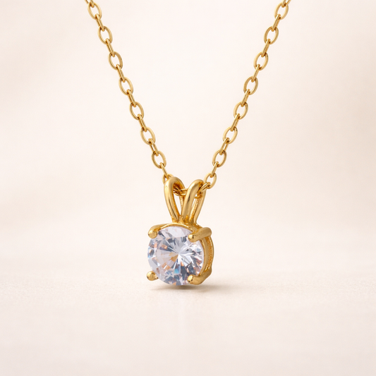 Shan Radiant Pendant Necklace |Stainless Steel