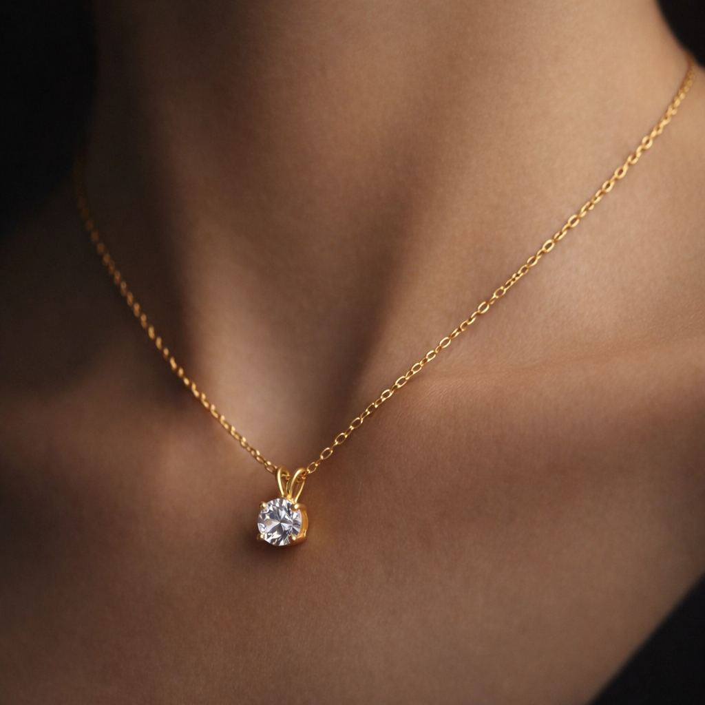 Shan Radiant Pendant Necklace |Stainless Steel