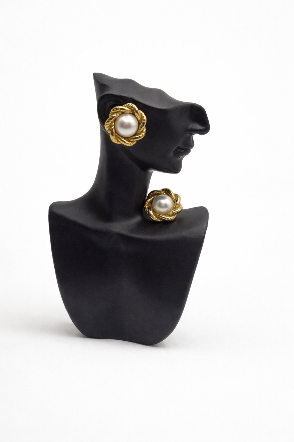 Zum Rosette Pearl Stud Earrings | Waterproof Gold Floral Earrings